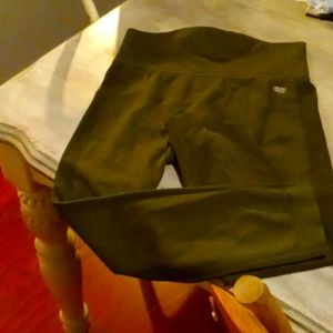 Olive green size small Capri workout pants